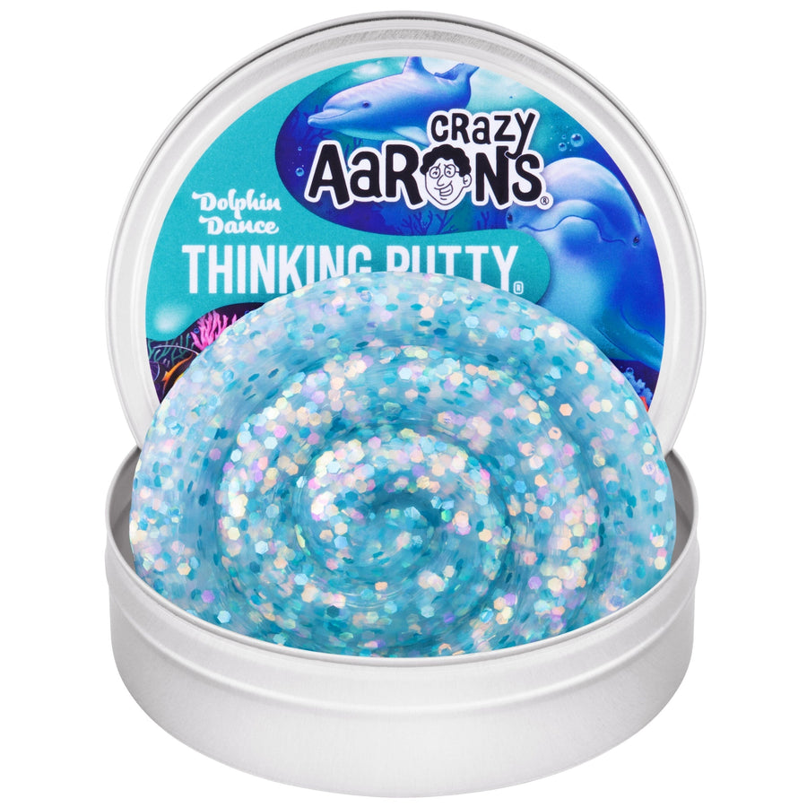 Dolphin Dance - 3.5" Thinking Putty Tin A0